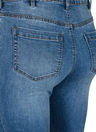 Zizzi Amy jeans med høj talje og super slim fit, Blue denim, Packshot image number 3
