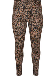 Viskose leggings med leo print, DARK LEO AOP