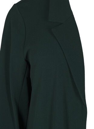 Zizzi FLASH - Lang blazer med lommer, Scarab, Packshot image number 2