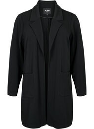 FLASH - Lang blazer med lommer, Black