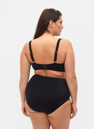 Zizzi Bikini underdel med høj talje, Black, Model image number 1