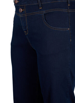 Zizzi Regular fit Gemma jeans med høj talje, Blue denim, Packshot image number 2