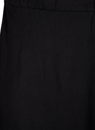 Zizzi 2-pak nederdel i viskose, Black / Black W. dot, Packshot image number 3