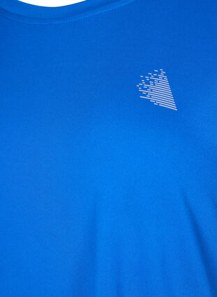 Zizzi Kortærmet trænings t-shirt, Lapis Blue, Packshot image number 2