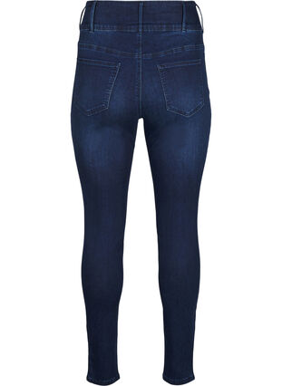 Zizzi Super slim Bea jeans med ekstra høj talje, Dark Blue, Packshot image number 1