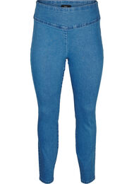 Stretchy jeggings med høj talje, Light Blue