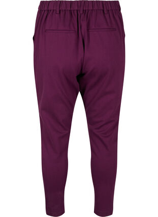 Zizzi Cropped Maddison bukser, Potent Purple, Packshot image number 1