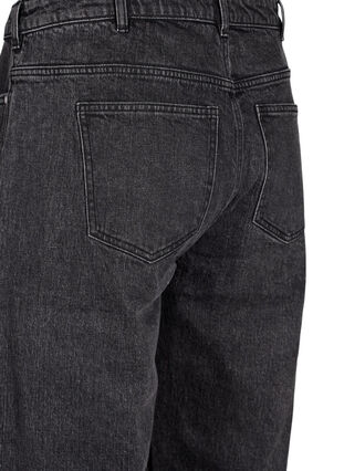 Zizzi Løs jeans med cropped længde, Dark Grey Denim, Packshot image number 3