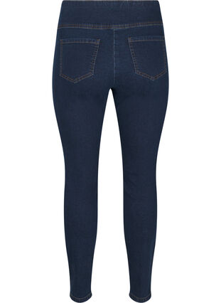 Zizzi Stretchy jeggings med høj talje, Dark Blue, Packshot image number 1