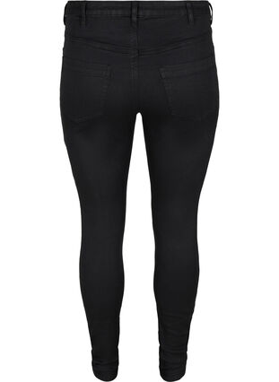 Zizzi Super slim Amy jeans med høj talje, Black, Packshot image number 1