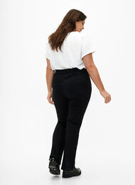 Ellen bootcut jeans med høj talje, Black, Model