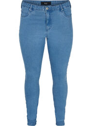 Højtaljede super slim Amy jeans, Light blue, Packshot