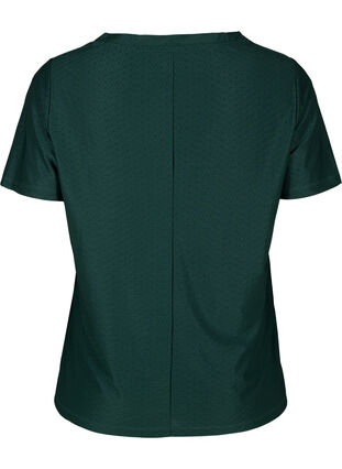 Zizzi Trænings t-shirt med v-hals og mønster, Scarab, Packshot image number 1
