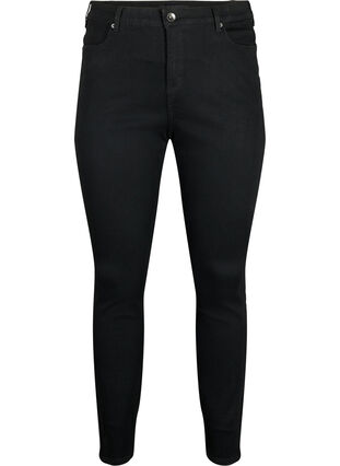 Zizzi Amy jeans med høj talje og super slim fit, Black, Packshot image number 0
