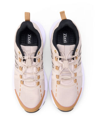 Zizzi Wide fit - Sneakers med elastiske snørebånd, Birch, Packshot image number 2