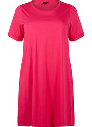 T-shirt kjole i bomuld, Bright Rose