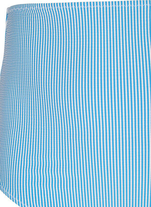 Zizzi Stribet bikiniunderdel med ekstra høj talje, BlueWhite Stripe AOP, Packshot image number 2
