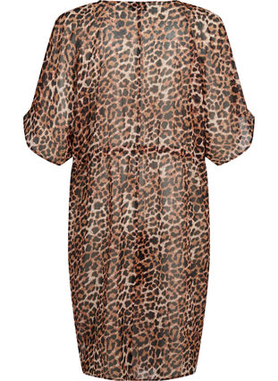 Zizzi Strand kimono med print, Leopard, Packshot image number 1