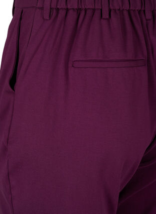 Zizzi Cropped Maddison bukser, Potent Purple, Packshot image number 3