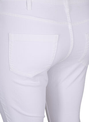 Zizzi Højtaljede super slim Amy jeans, White, Packshot image number 3