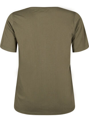 Zizzi FLASH - T-shirt med motiv, Ivy Green, Packshot image number 1