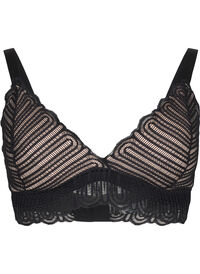 Bralette bh med blonder og blød vattering