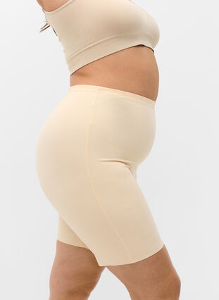Zizzi Light shapewear shorts med høj talje, Nude, Model image number 2