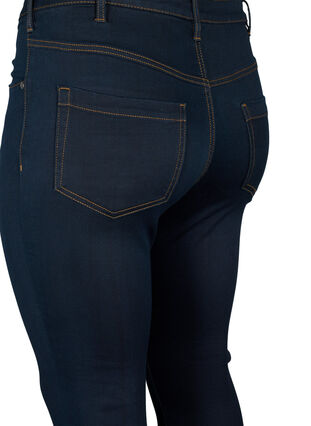 Zizzi Super slim Amy jeans med høj talje, Tobacco Un, Packshot image number 3