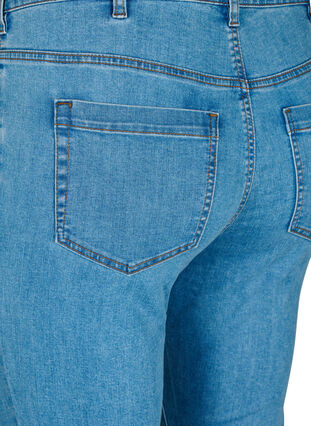 Zizzi Amy jeans med høj talje og super slim fit, Light Blue, Packshot image number 3