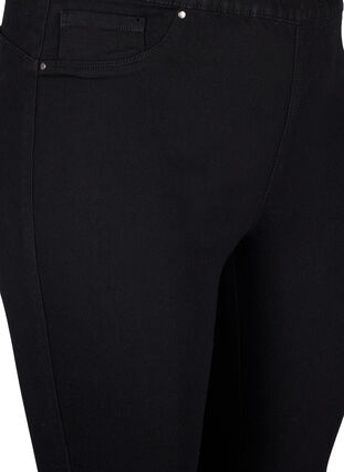 Zizzi Denim knickers med elastisk talje, Black, Packshot image number 2