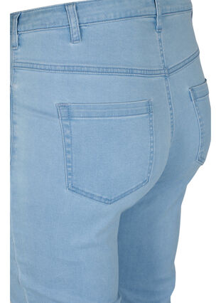 Zizzi Slim fit Emily jeans med normal talje, Ex Lt Blue, Packshot image number 3