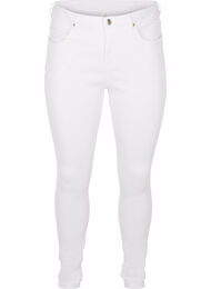 Super slim Amy jeans med høj talje, White