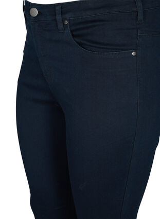 Zizzi Super slim Amy jeans med høj talje, Unwashed, Packshot image number 2