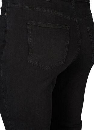 Zizzi Højtaljede Amy jeans med super slim fit, Black, Packshot image number 3