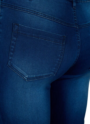 Zizzi Super slim Amy jeans med høj talje, Blue Denim, Packshot image number 3