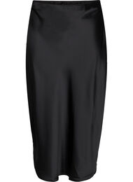 Lang satin nederdel, Black