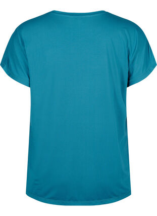 Zizzi Kortærmet trænings t-shirt, Corsair, Packshot image number 1