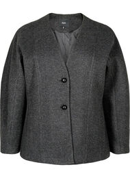 Taljeret blazer, Dark Grey Melange