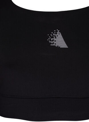 Zizzi Racerback sports bh, Black, Packshot image number 2