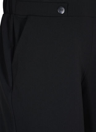 Zizzi Shorts med lommer og løs pasform, Black, Packshot image number 2