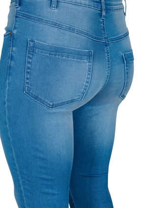 Zizzi Super slim Amy jeans med høj talje, Light blue, Packshot image number 3