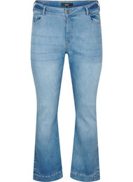 Bootcut jeans med slids, Blue Denim, Packshot