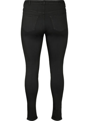 Zizzi Stay black Amy jeans med høj talje, Black, Packshot image number 1