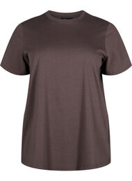 Basis t-shirt i bomuld med rund hals , Chocolate Martini