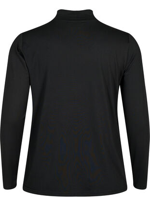 Zizzi FLASH - Langærmet bluse med turtleneck, Black, Packshot image number 1