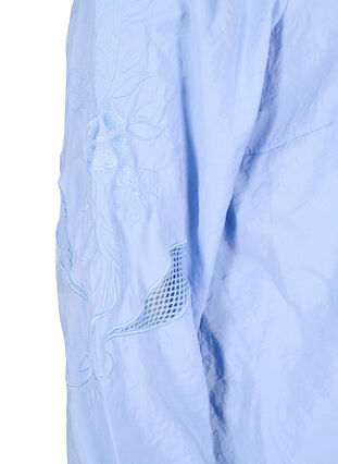 Zizzi Bluse i TENCEL™ Modal med broderidetaljer, Serenity, Packshot image number 3