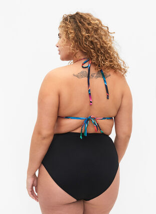 Zizzi Bikini trusse med høj talje, Black, Model image number 1