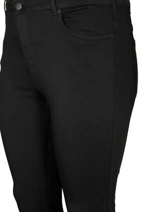 Zizzi Stay black Amy jeans med høj talje, Black, Packshot image number 2