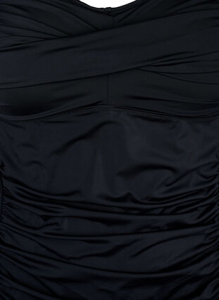 Zizzi Tankini med draperinger, Black, Packshot image number 2