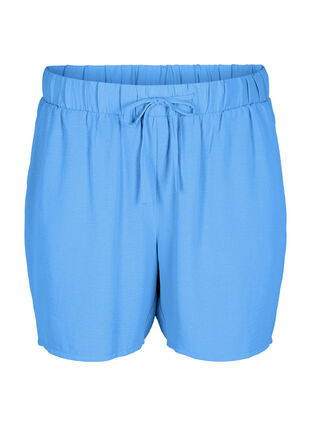 Zizzi Shorts med lommer og elastik i taljen, Marina, Packshot image number 0